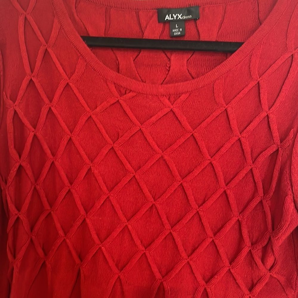 Red Sweater dress  - Picture 2 of 4